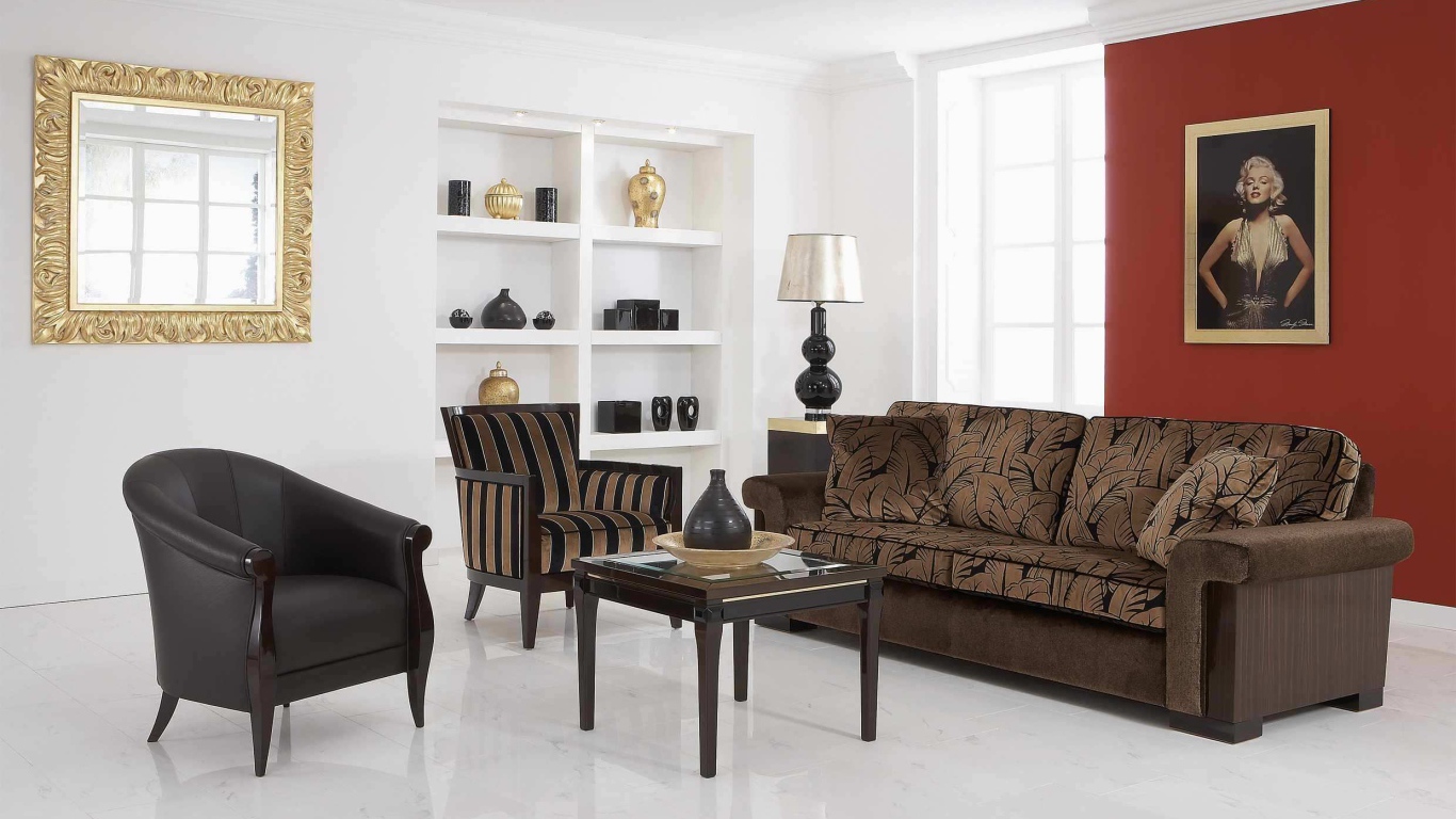 Красивое оформление гостиной