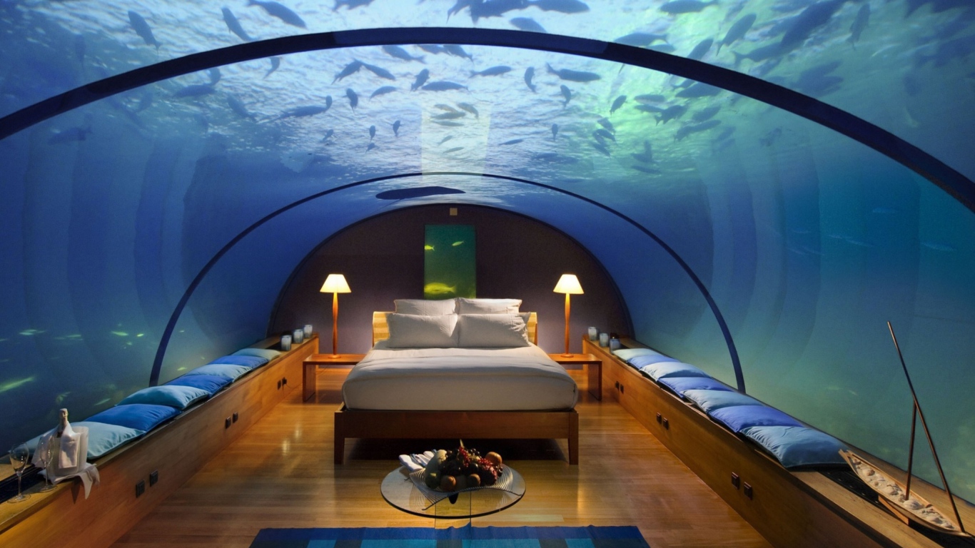 Спальня под водой