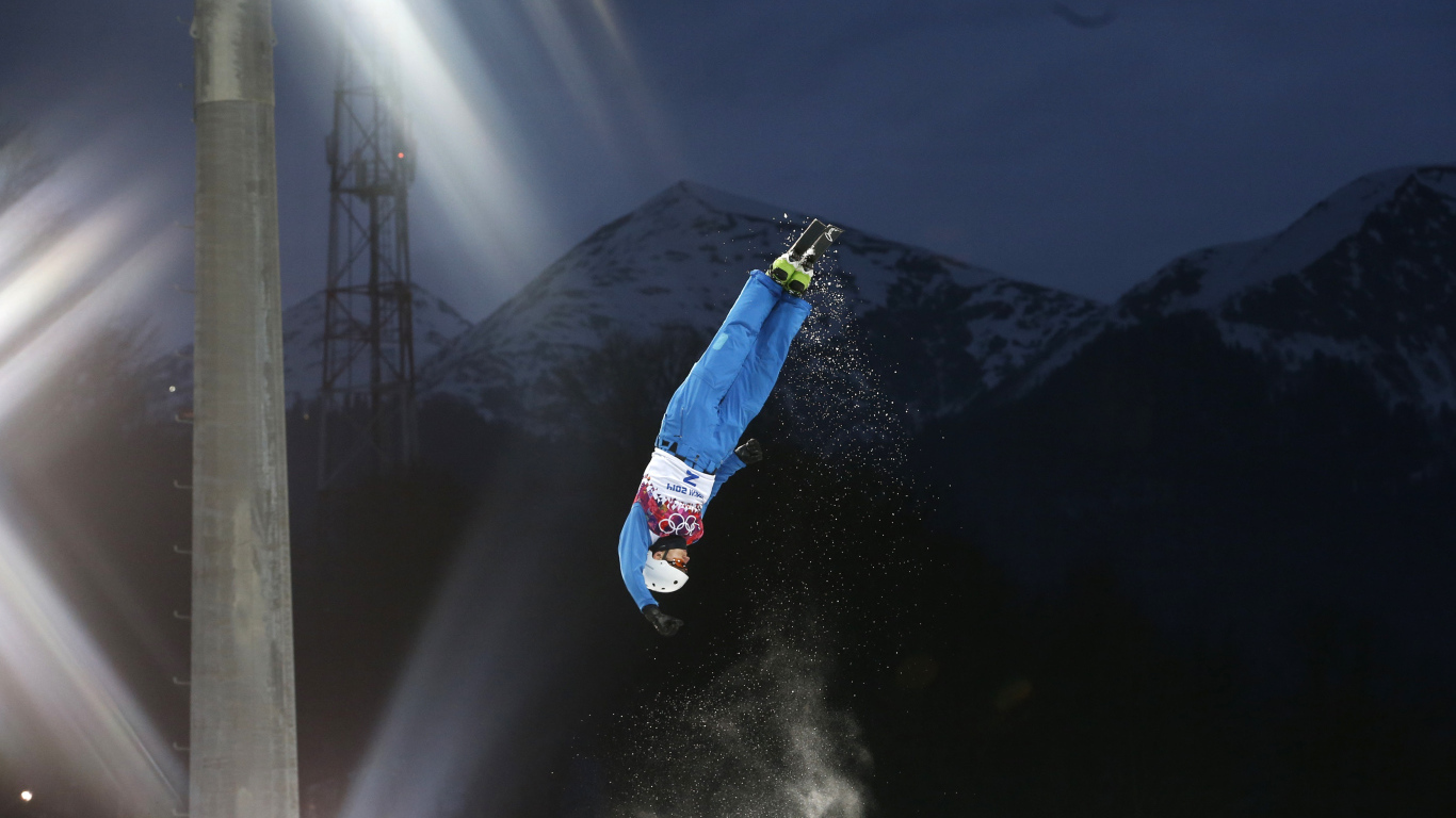 Белорусский фристайлист  Антон Кушнир в Сочи