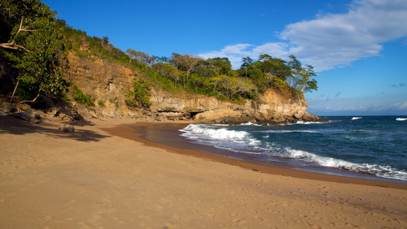 Beutiful coast at Costa rica