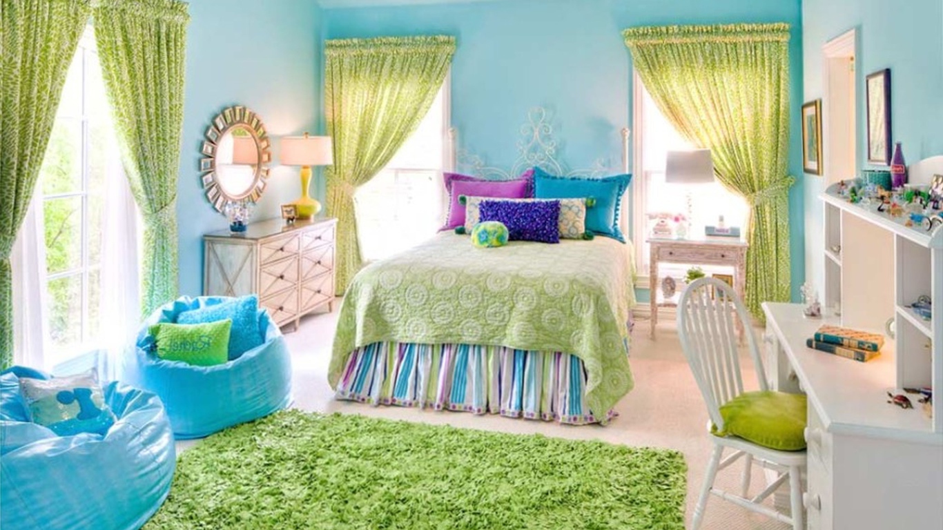 Яркий интерьер детской