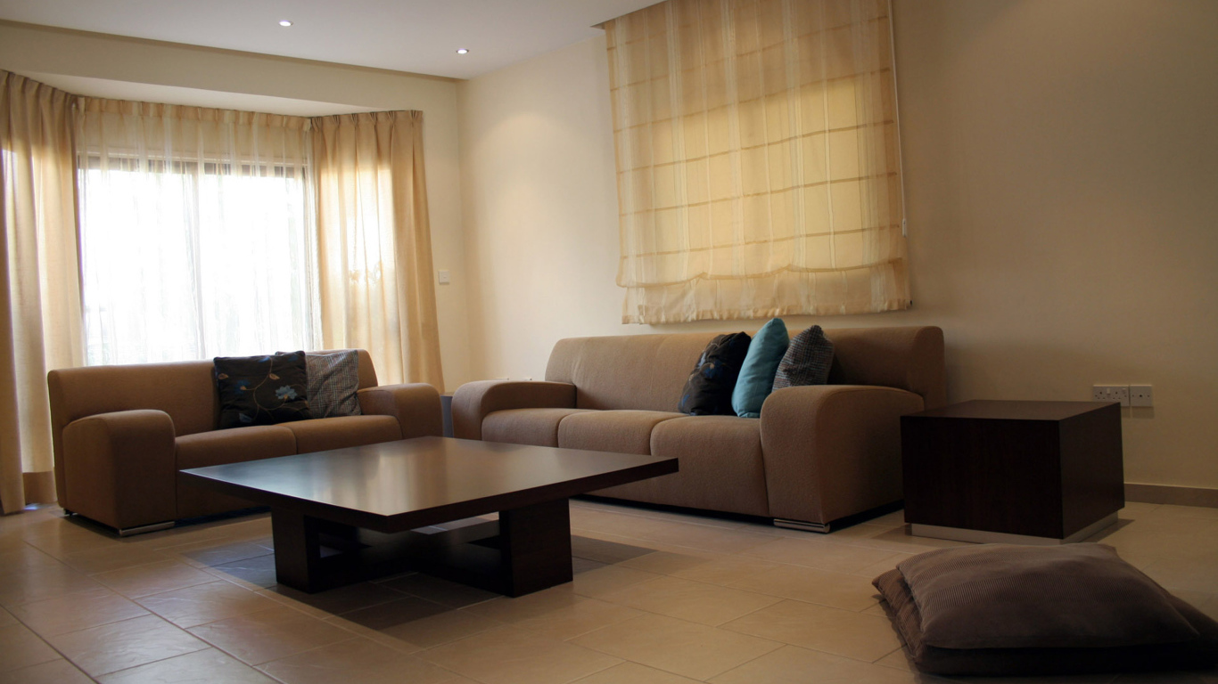 Приглушенный свет в гостиной