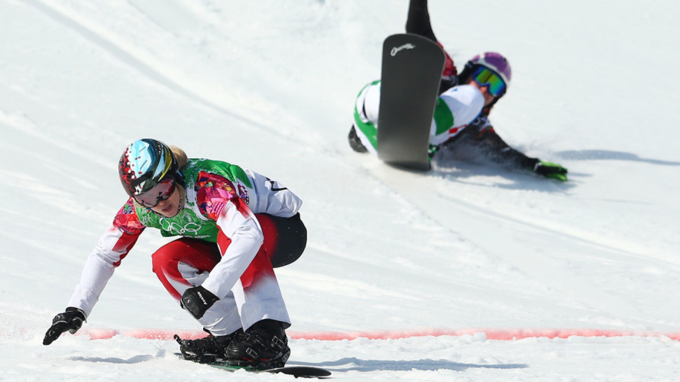 Доминик Мальте из Канады серебряная медаль на олимпиаде в Сочи 2014 год