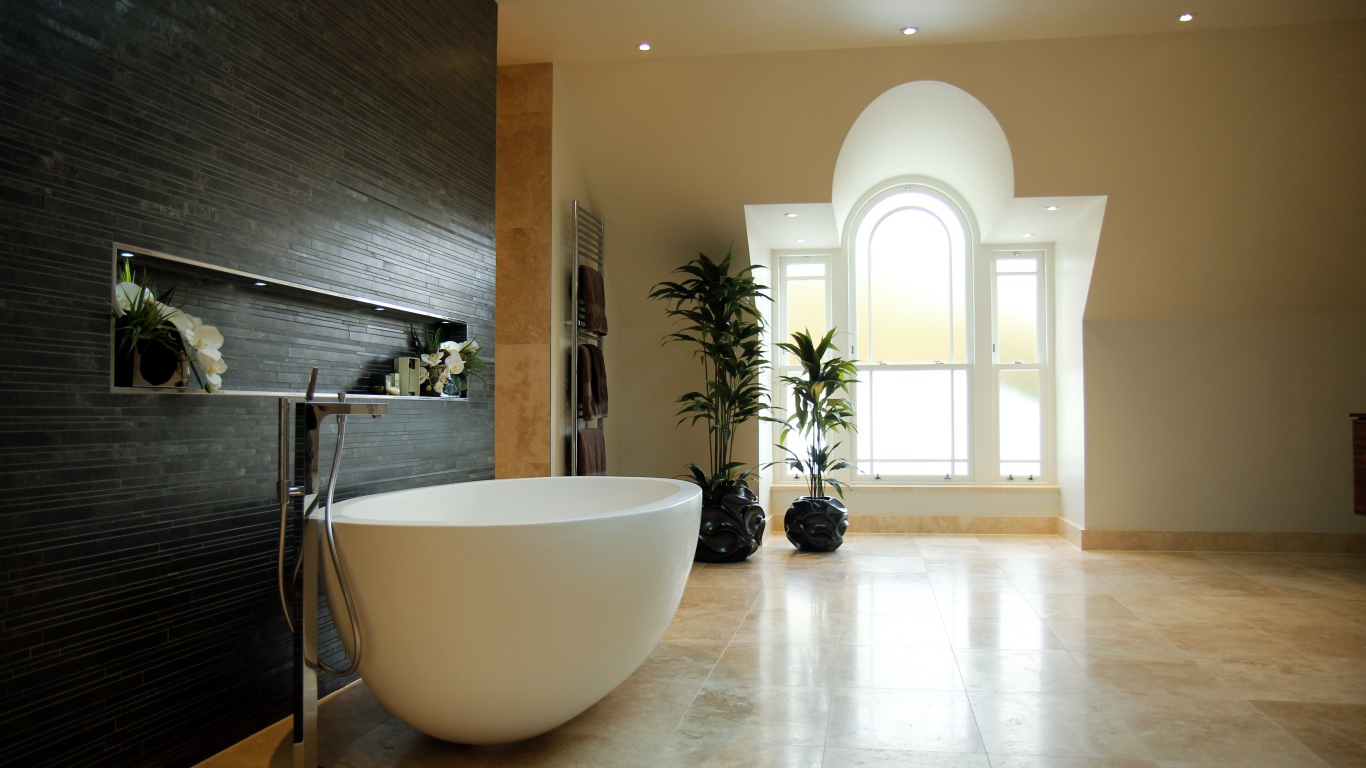 Яйцевидная форма ванной