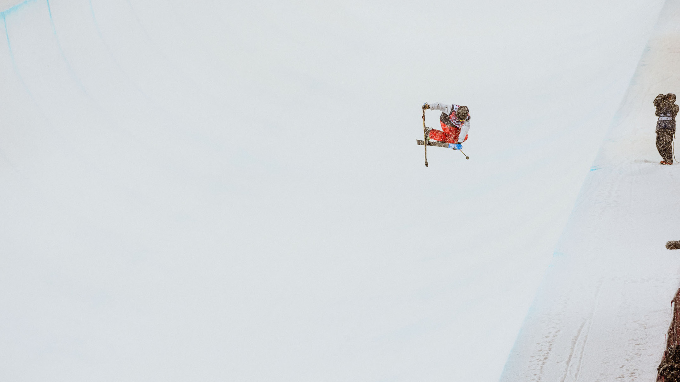 Обладатель золотой медали американский фристайлист Дэвид Вайз на олимпиаде в Сочи