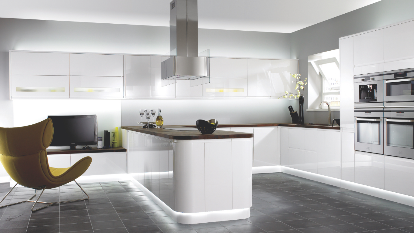  Интерьер Белая кухня