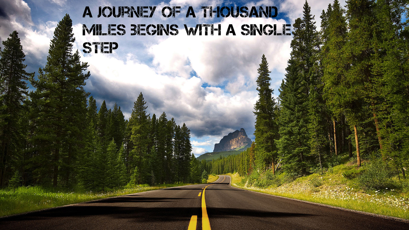 Путь в тысячу миль начинается с одного шага