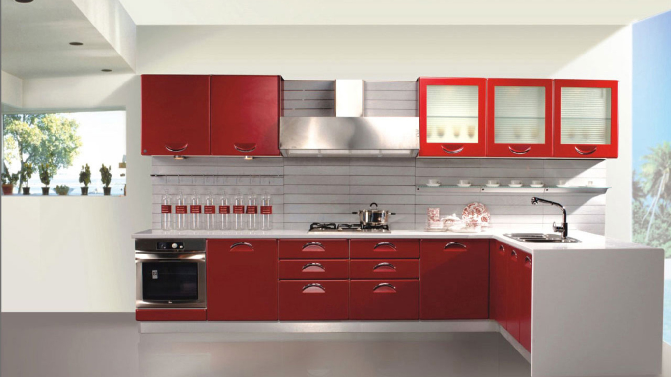 Современная светлая кухня