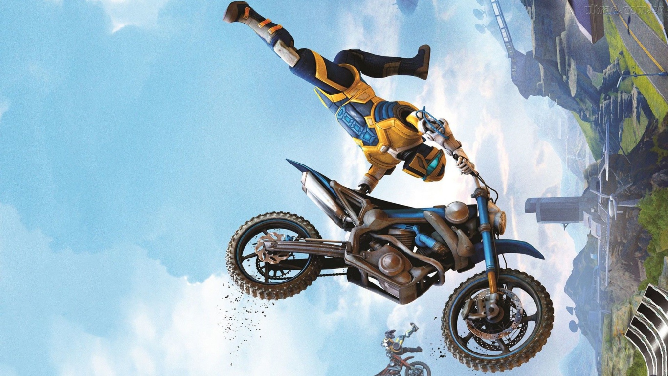 Мотоциклист в игре Trials fusion