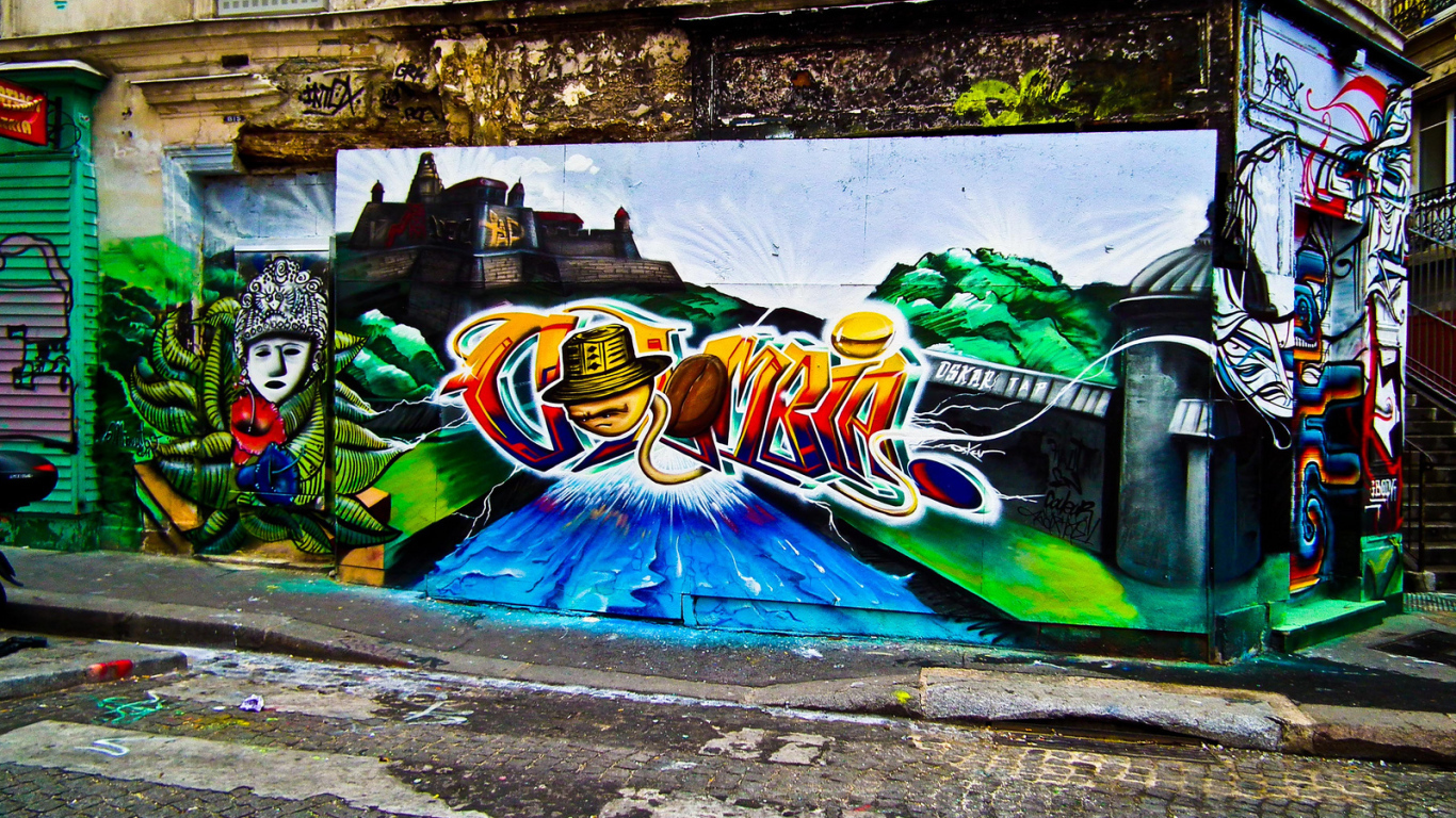 Многоцветное граффити