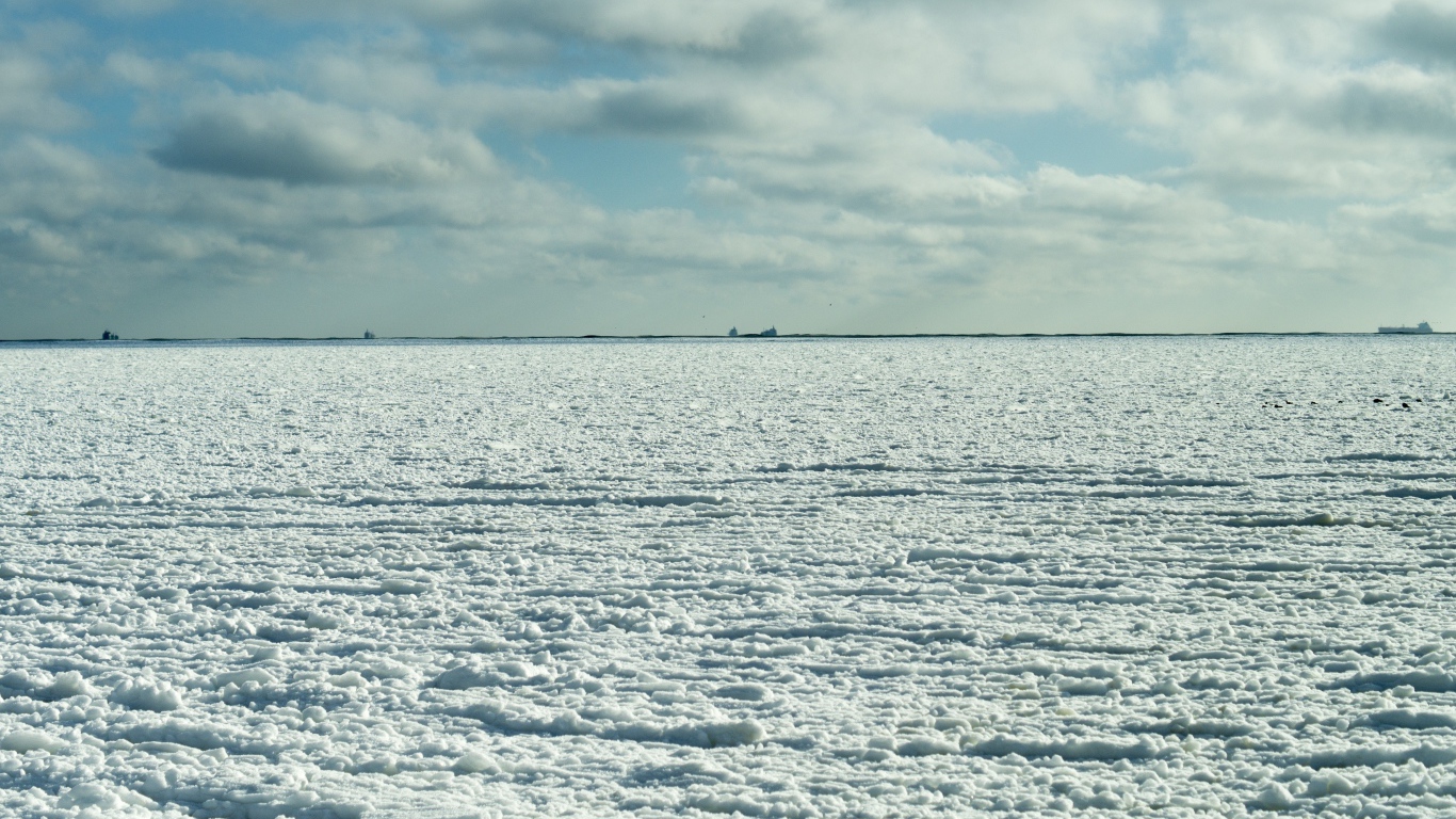 Черное море зимой Одесса