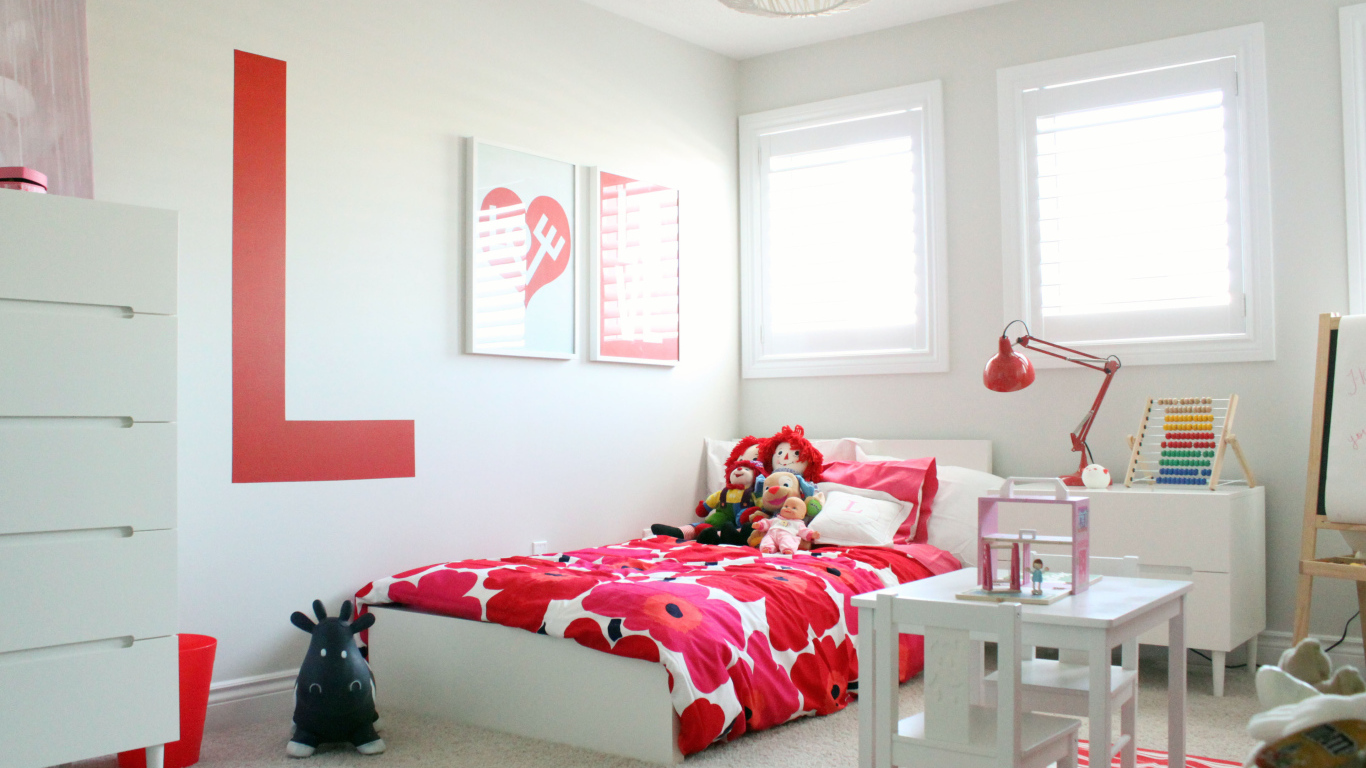 Красные тона в детской