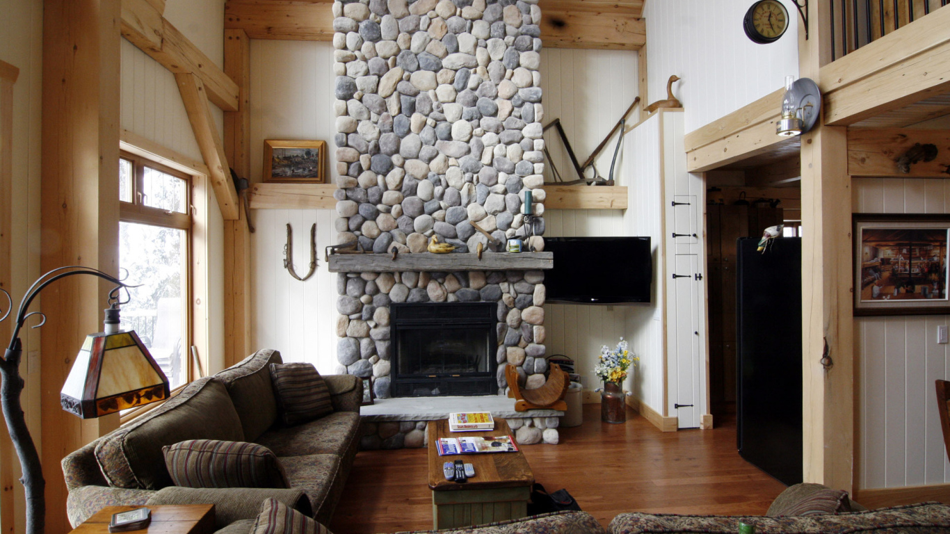 Комната с камином