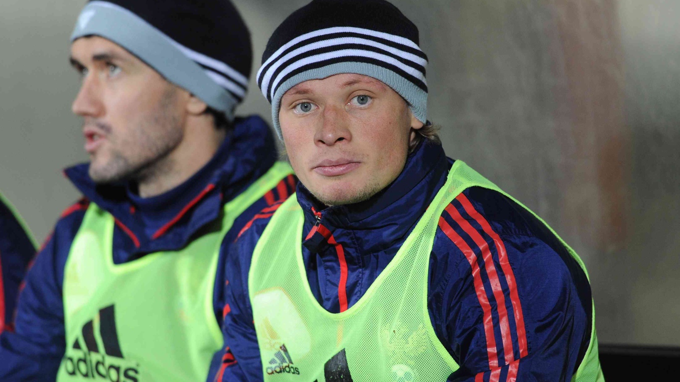 Защитник Спартака Евгений Макеев