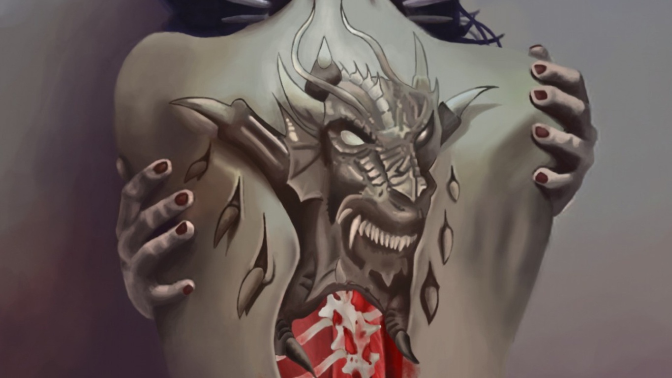 Татуировка в форме дракона