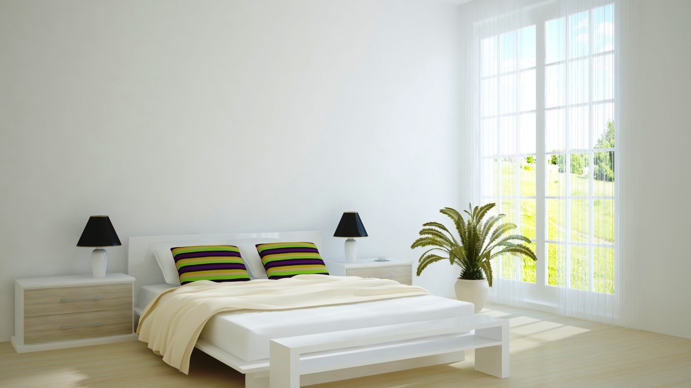 Белый стиль для спальни