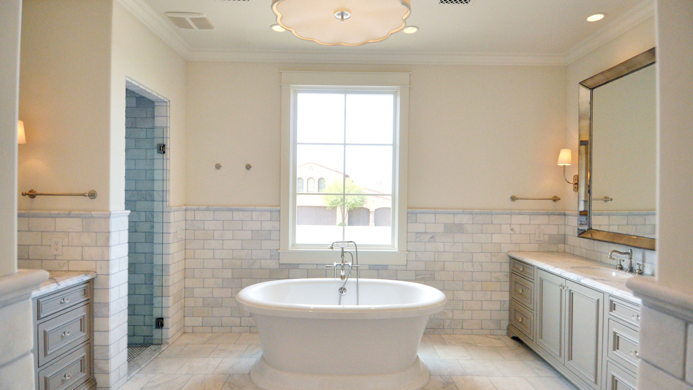 Белая ванная