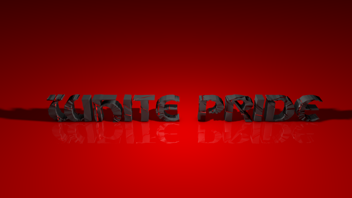 Черная надпись на красном фоне, 3Д модель