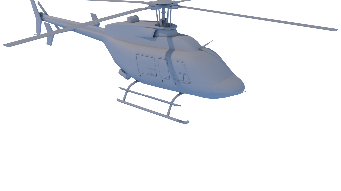 Вертолет, 3Д модель