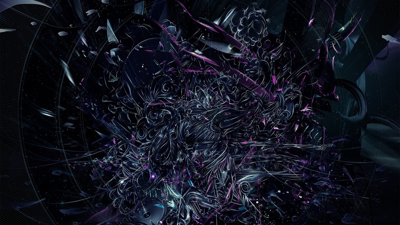 Переплетение абстрактных цветов