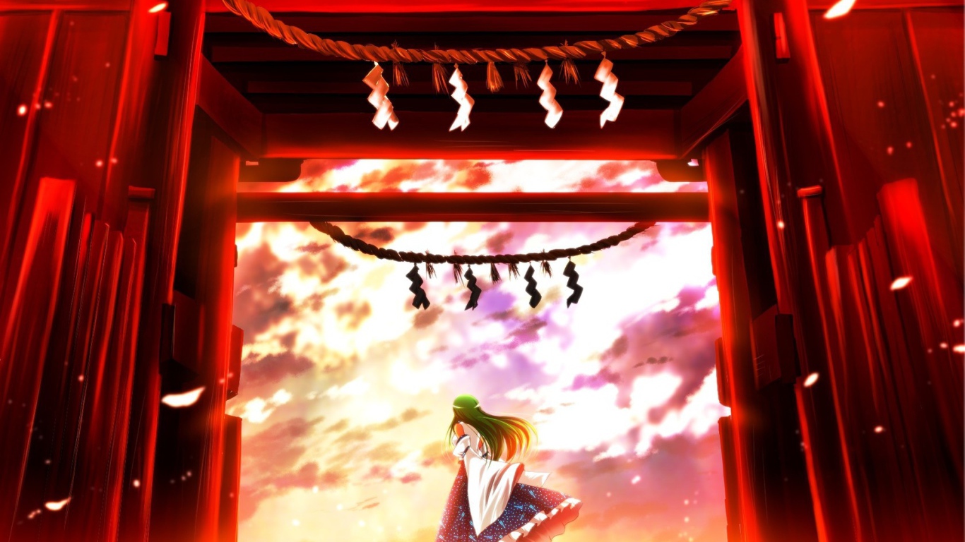 Temple in the anime Touhou Project