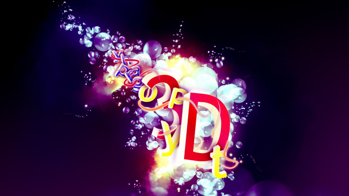 Надпись на пузырьках