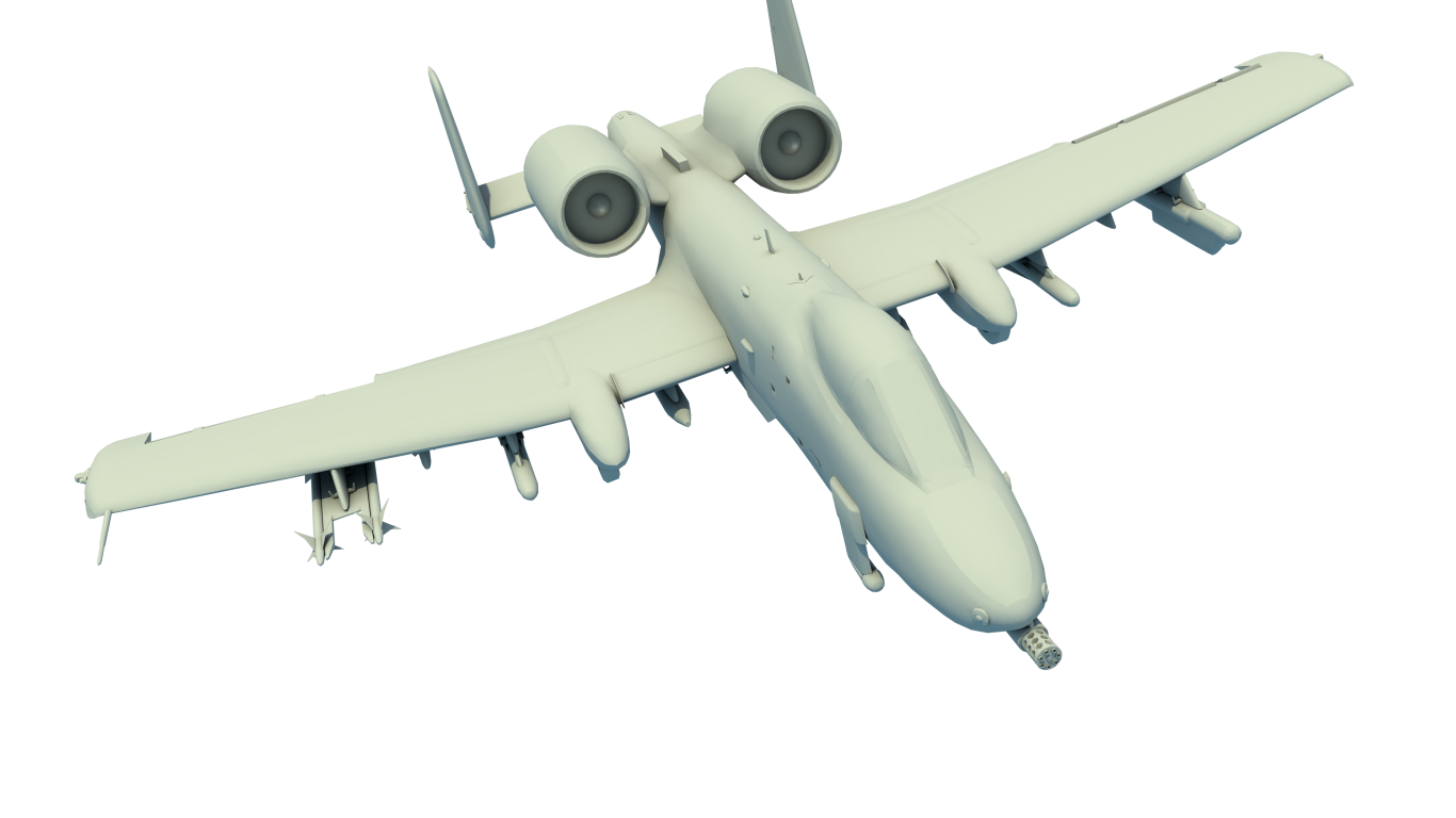 Самолет, 3Д модель