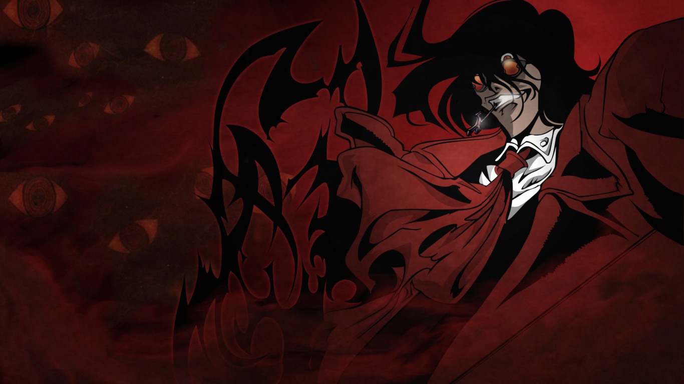 Алукард из аниме Hellsing