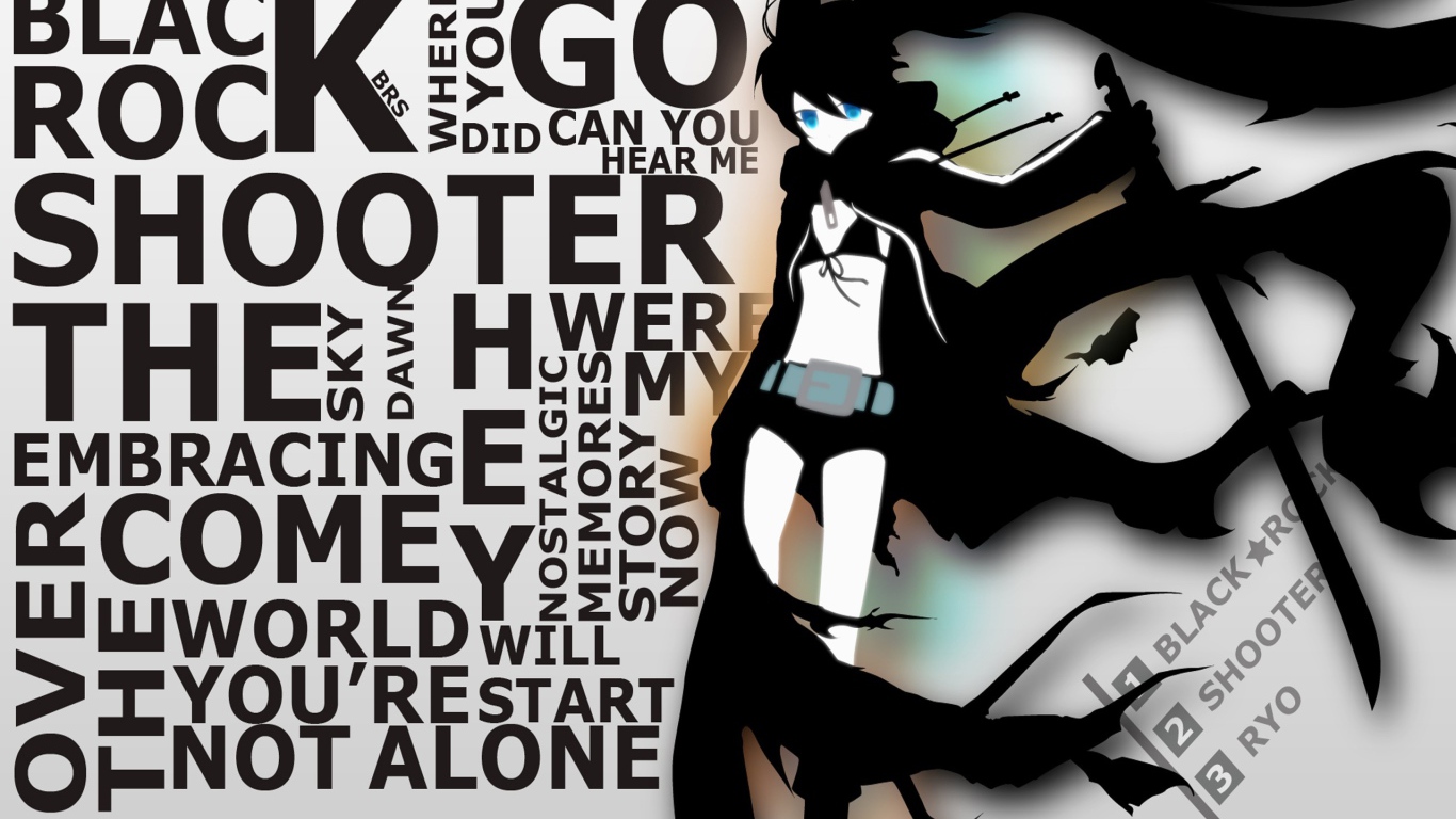 Постер аниме Insane Black Rock Shooter