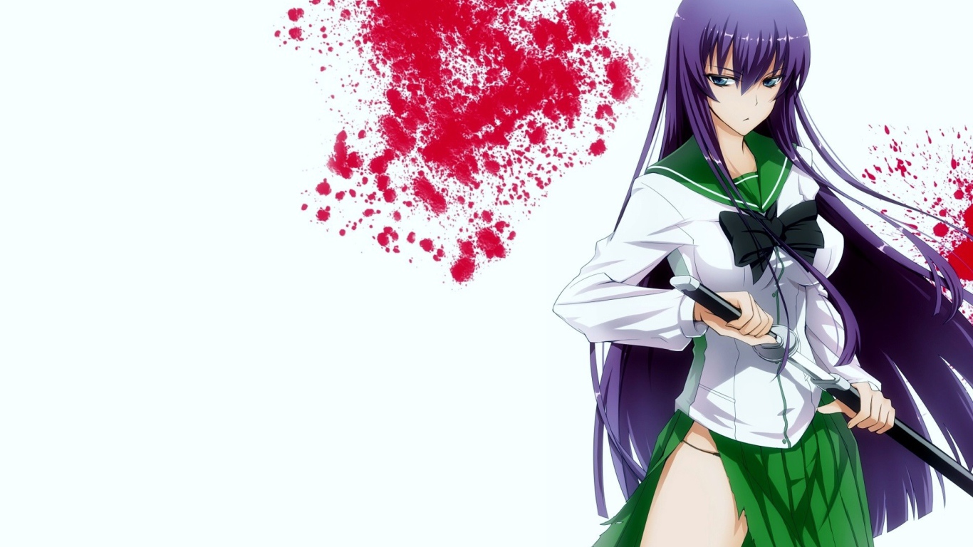 Девушка из аниме Школа мертвецов