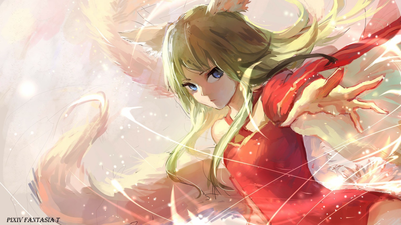 Аниме девушка Pixiv Fantasia