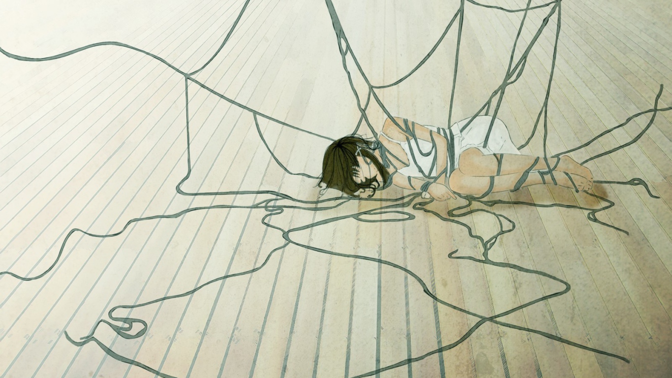 Девушка в сетях аниме
