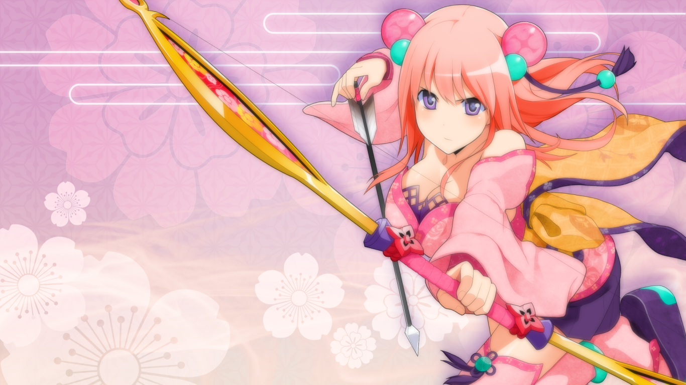 Лучница в аниме Onigirl