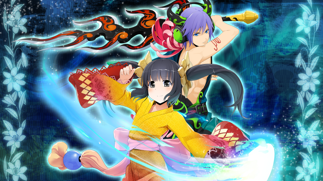 Сражение героев аниме Onigirl