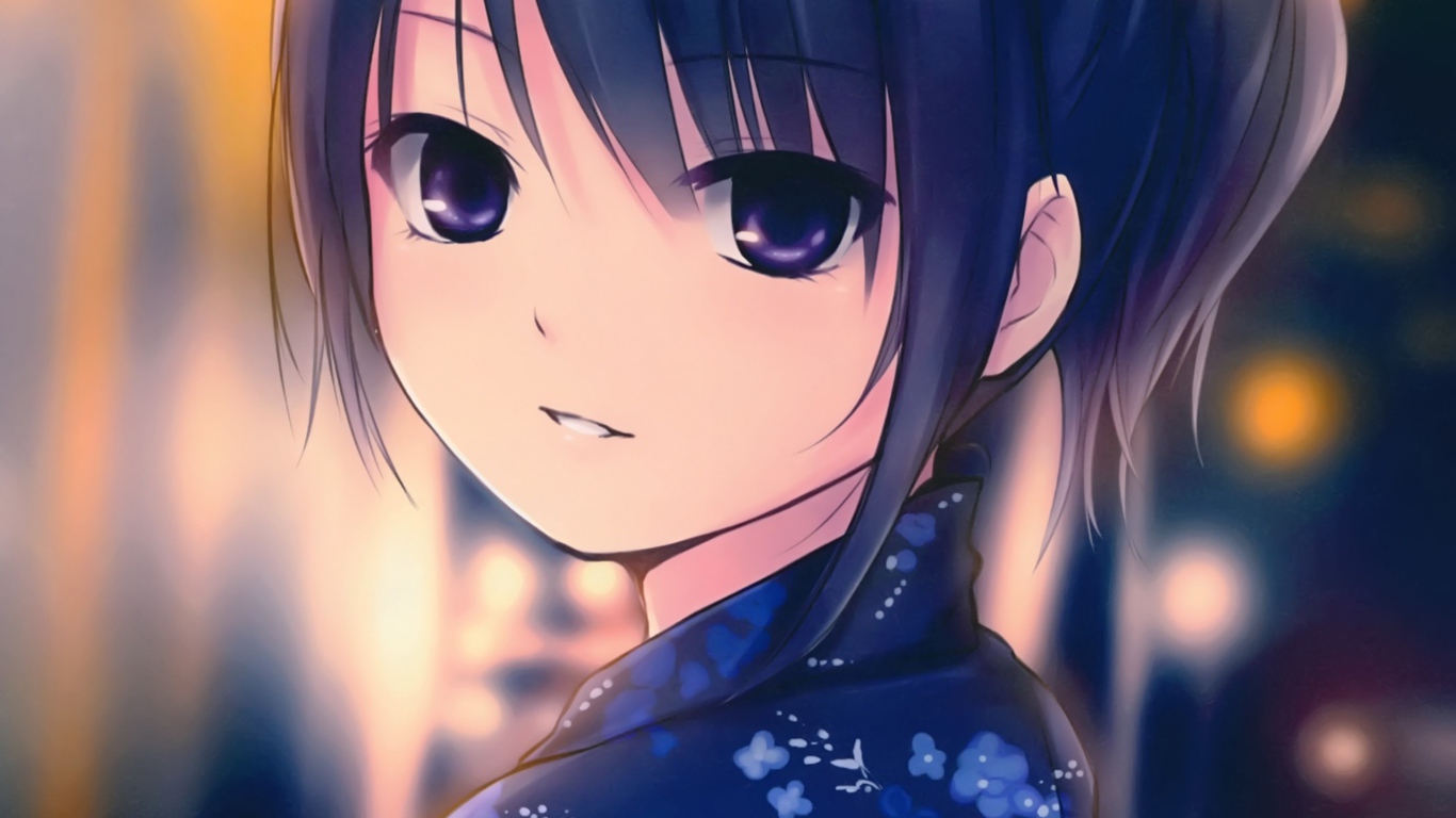 Милая девушка аниме Coffee-Kizoku