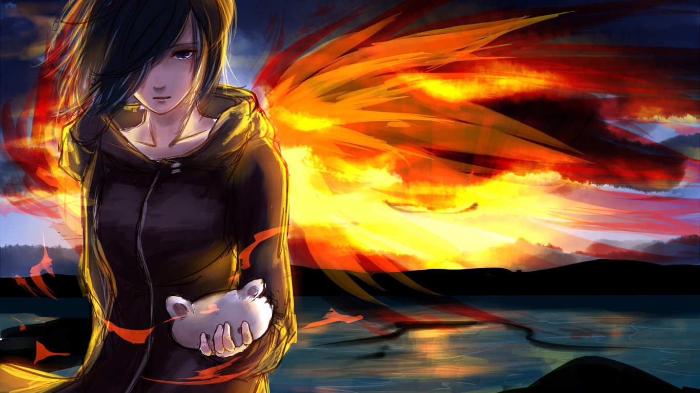 Огненный ангел в аниме Tokyo Ghoul