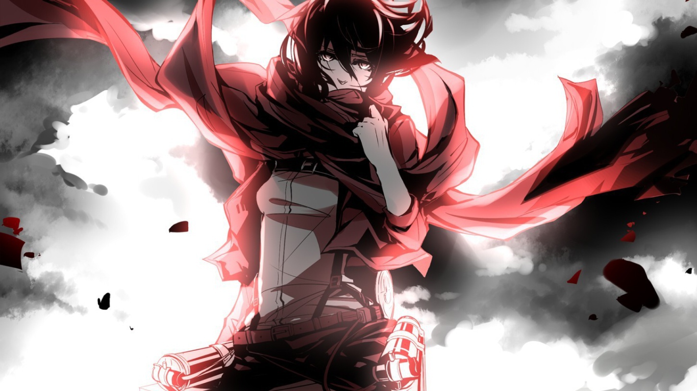 Девушка персонаж аниме Атака Титанов