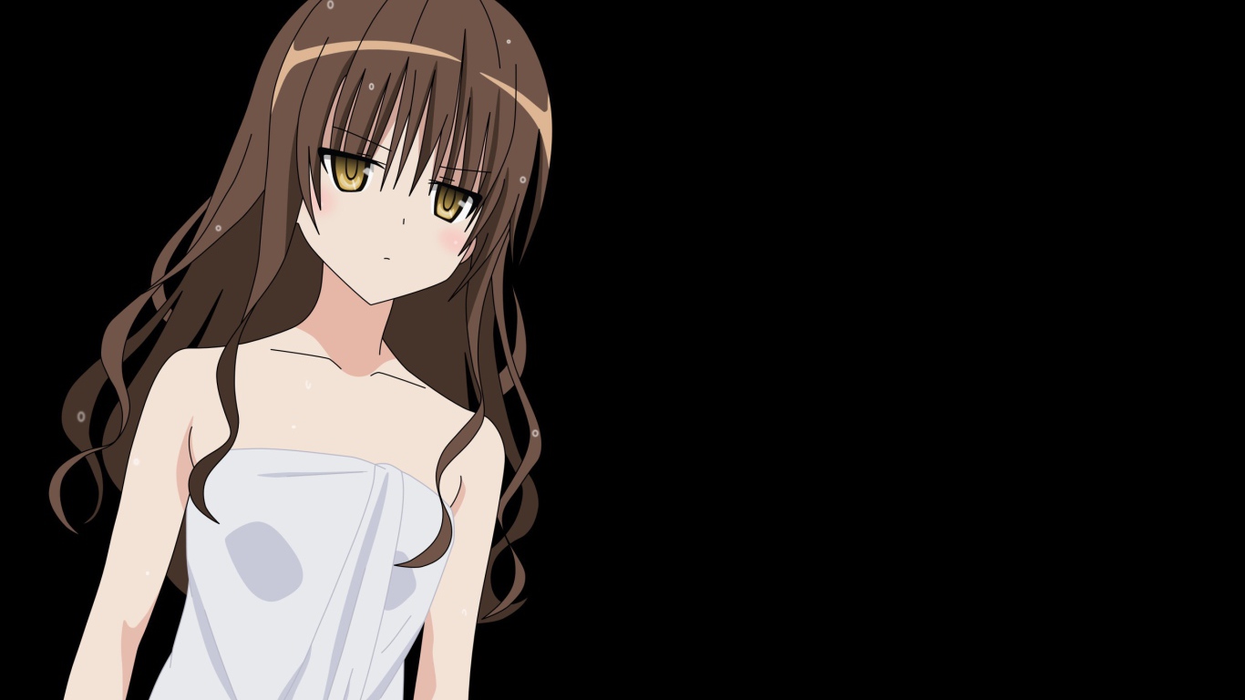 Девушка на черном фоне, аниме Любовь и прочие неприятности