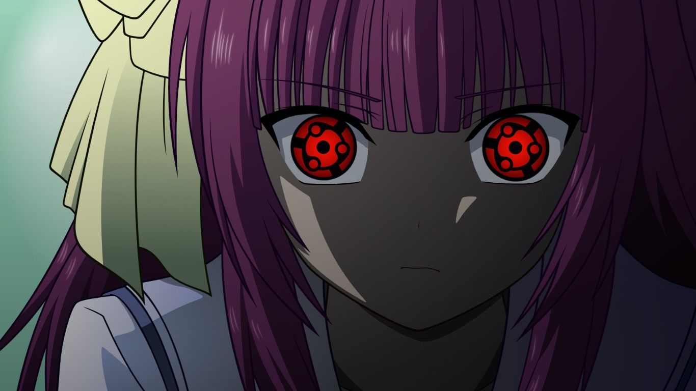 Девушка с глазами Шаринган