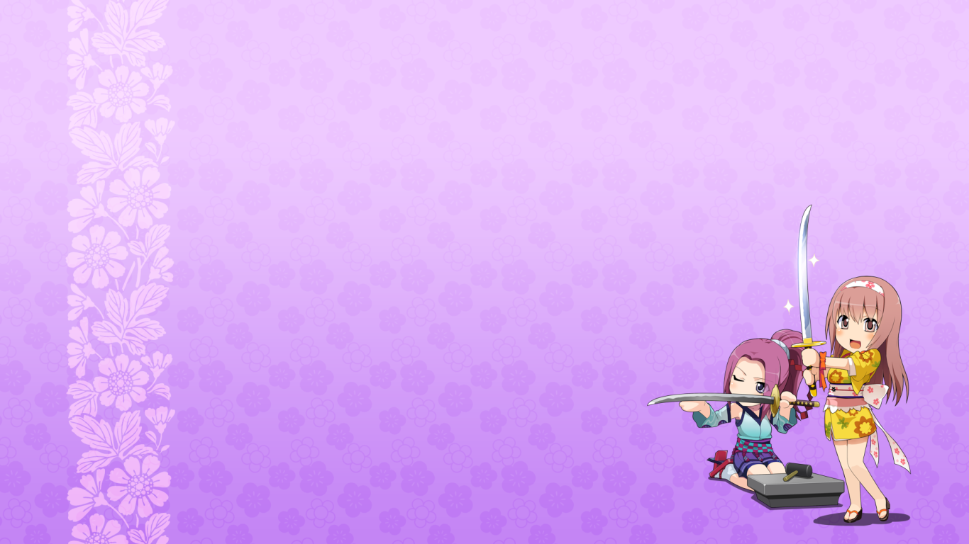 Девочки с мечами в аниме Onigirl