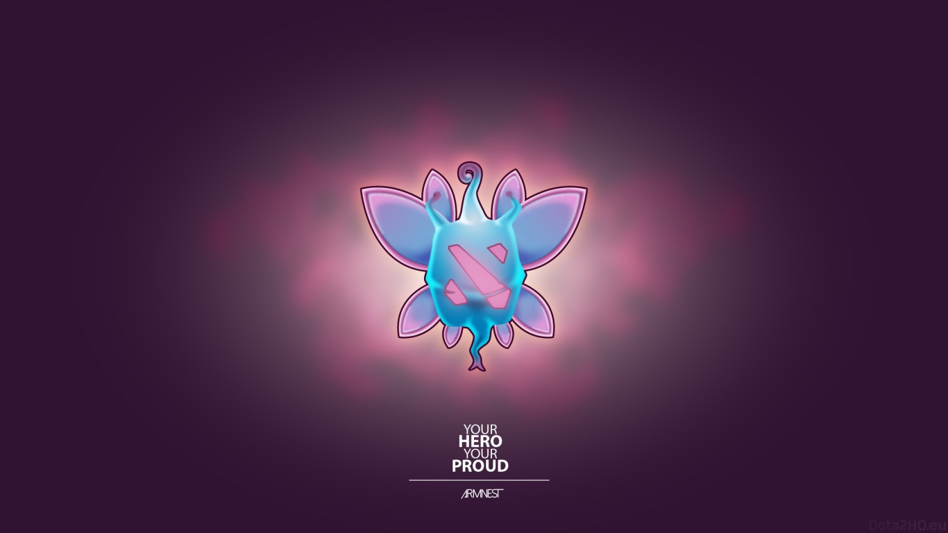 Герой аниме, фиолетовый фон