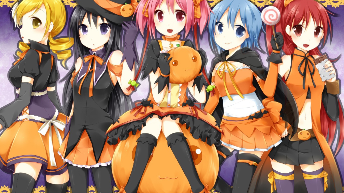 Герои аниме Mahou Shoujo Madoka Magica