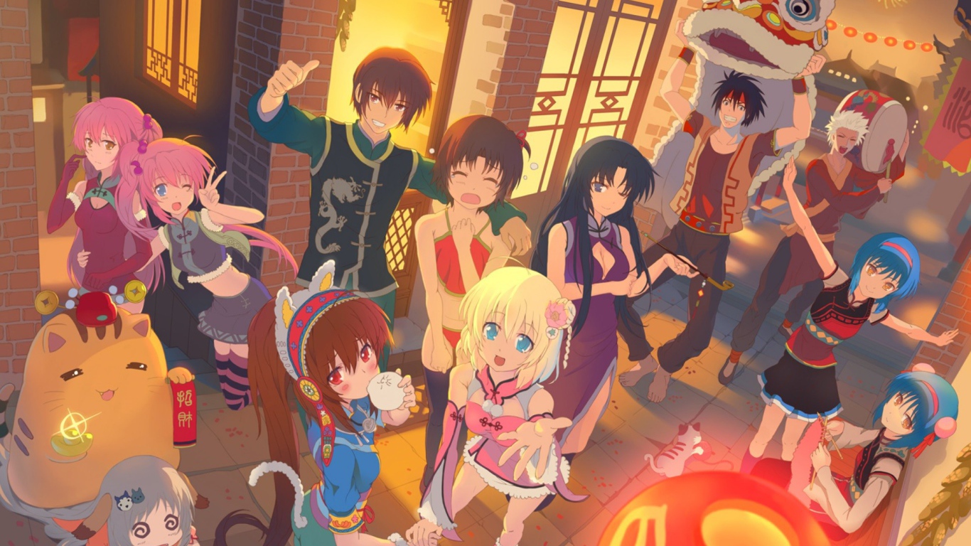 Праздник в аниме Маленькие проказники