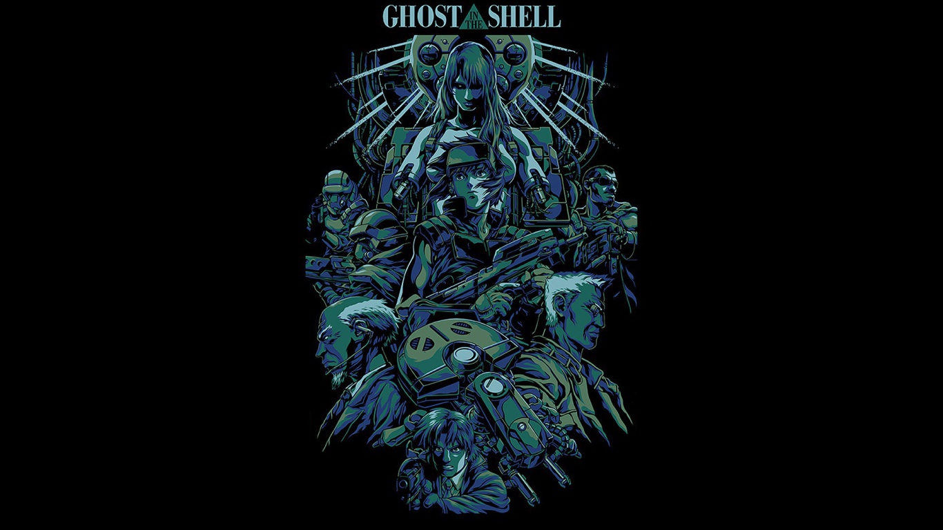 Японское аниме Призрак в доспехах