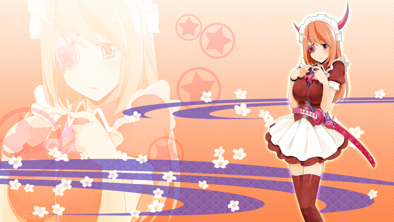 Милая девушка в аниме Onigirl