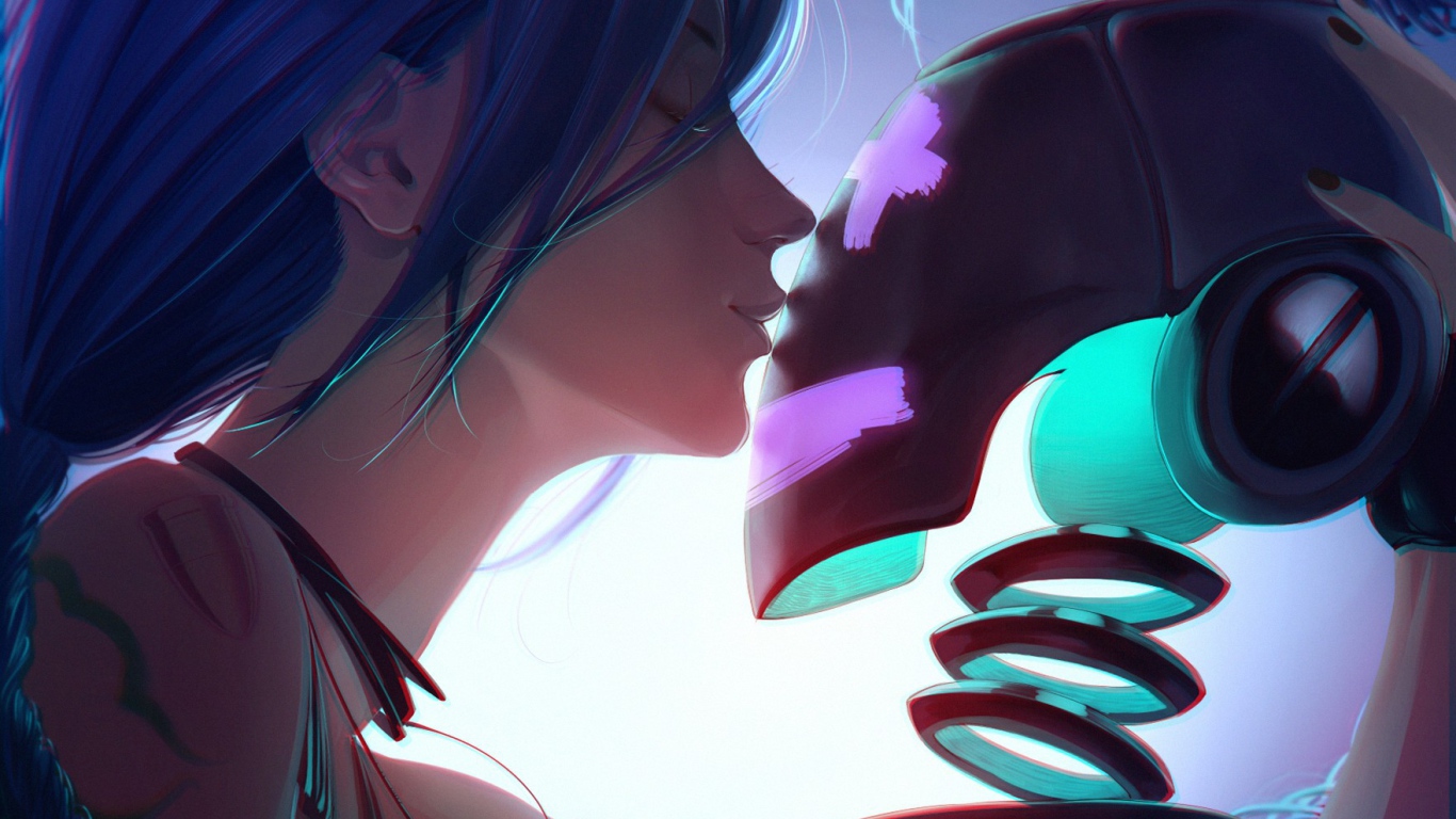 Девушка влюбилась в робота, аниме
