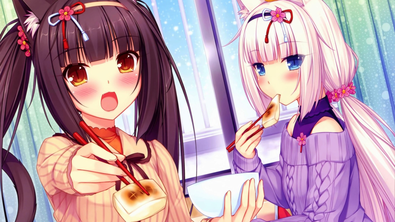 Суши в аниме Neko Para