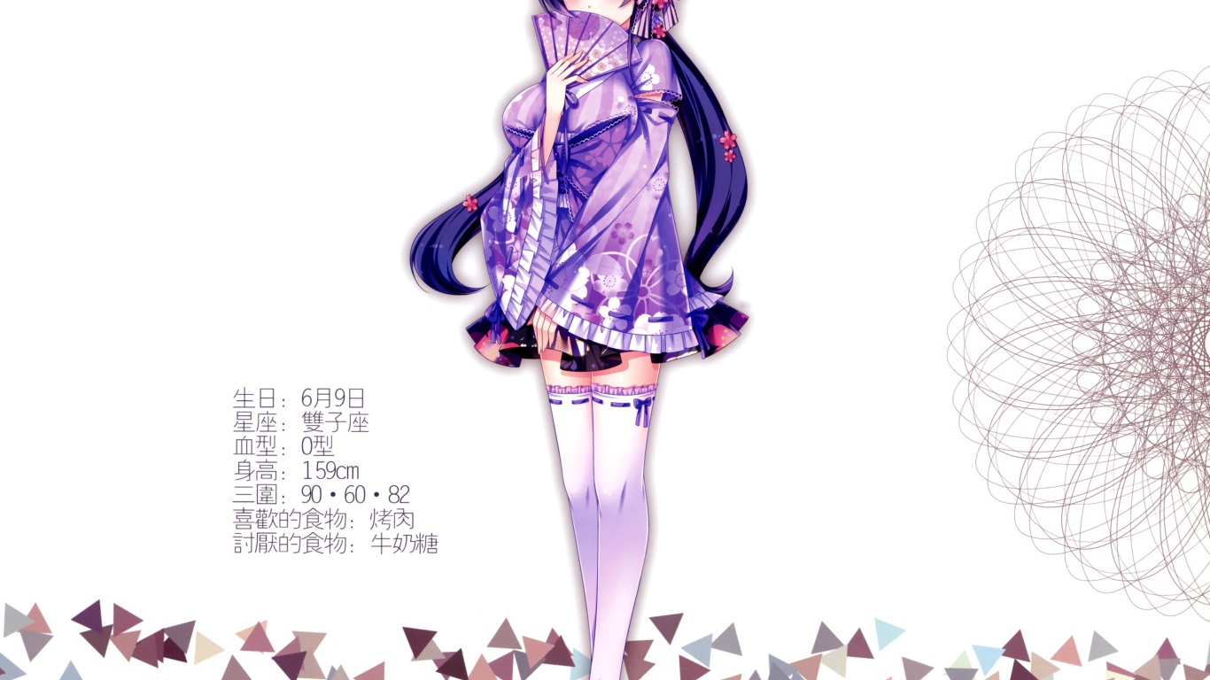 Девушка из аниме Love Live Нозами