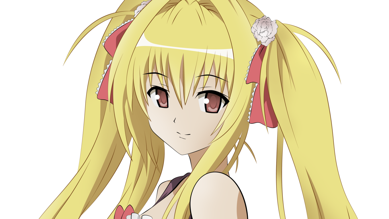 Девушка с желтыми волосами в аниме Любовь и прочие неприятности