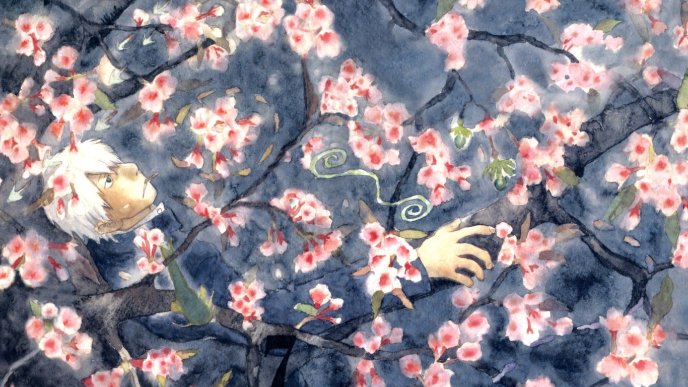 Парень в саду, аниме Мастер Муси